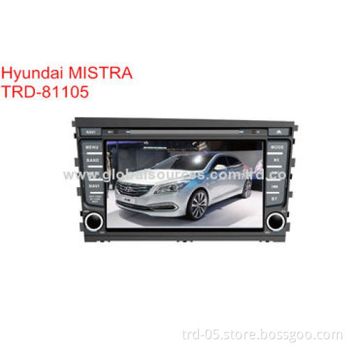 In-dash 2-DIN DVD and GPS Player with 8'' Touchscreen, TV/Bluetooth/iPod/Rear Camera, for Hyundai